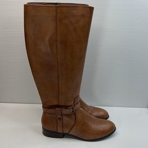 J. Jill Tall Leather Full Zip Riding Boots Womens Size 9